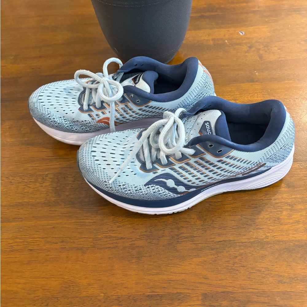 Saucony Ride 13 PWRRUN Running Sneakers- Blue